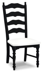 #2660 (Maine Ladderback Chair w/ Upholstered Seat)