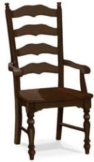 #2655 (Maine Ladderback Arm Chair w/ Wood Seat)