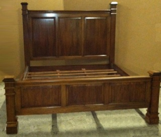 #7230 (King Panel Bed with Square Posts)